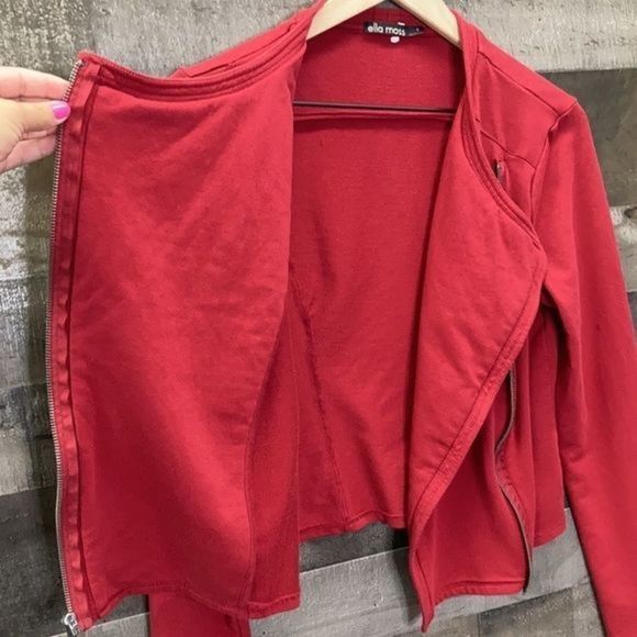 Ella Moss Asymmetrical Zip Moto Jacket - Picture 7 of 11